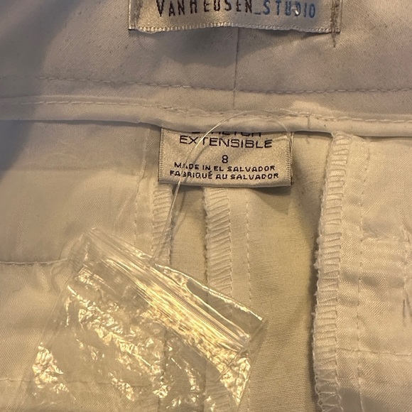 Van Heusen Studio White Straight Leg Trousers
With Front and Back Pockets - Picture 6 of 7